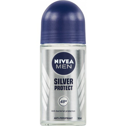 NIVEA MEN roll-on 50ml SILVER PROTECT AP | Kosmetické a dentální výrobky - Pánská kosmetika - Deodoranty - Tuhé deo a roll-on
